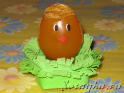 Пасхальное мыло детское яйцо-цыплёнок